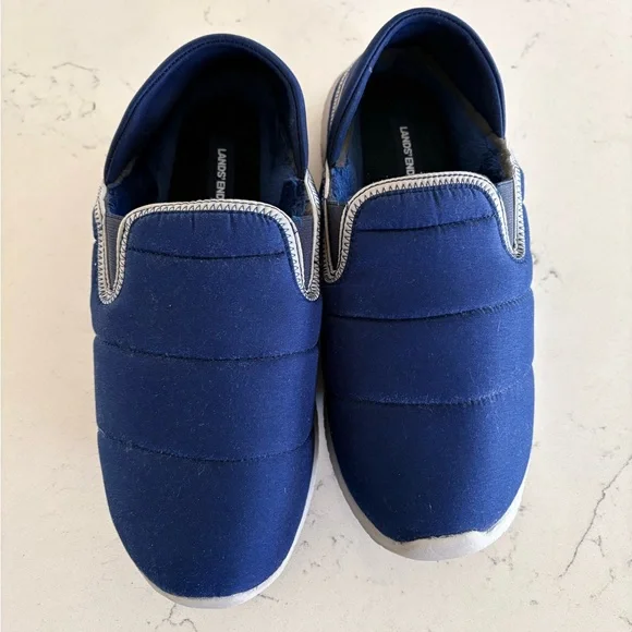 Lands' End Navy Slip-On Shoes - Picture 1 of 8